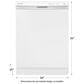 Frigidaire 24" Built-In Dishwasher with MaxDry in White, , large