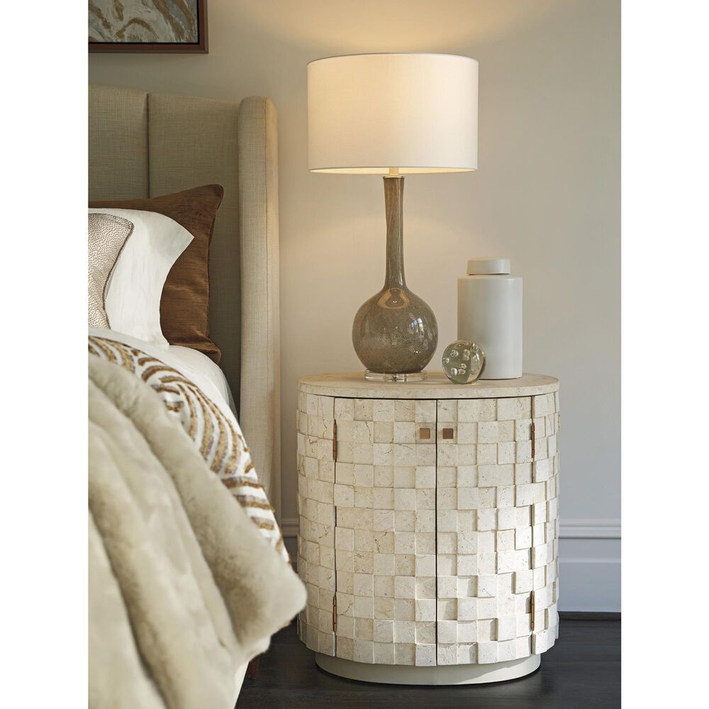 Lexington Home Brands Rendevous Albion 2-Door Nightstand in Bulgari Beige, , large