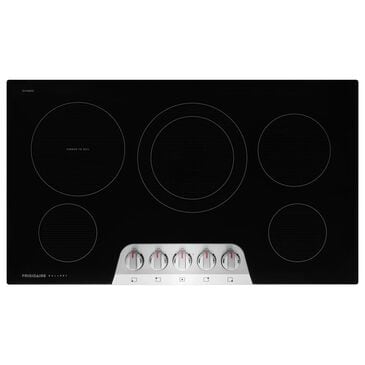 Frigidaire Gallery 36" Electric Cooktop with 5 Element in Stainless Steel and Black, , large