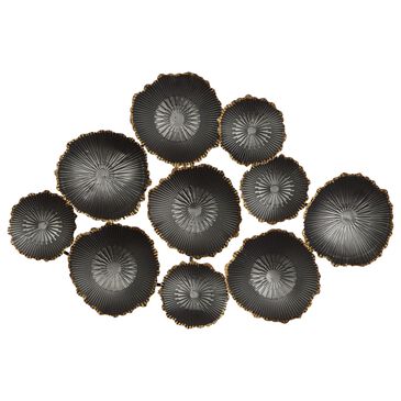 CosmoLiving by Cosmopolitan 23" x 26" Contemporary Abstract Wall Decor in Black, , large