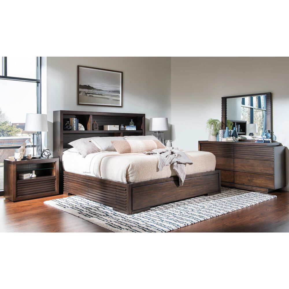 Legacy Classic Architect 1-Drawer Nightstand in Onyx with LED Light and AC/USB Ports, , large