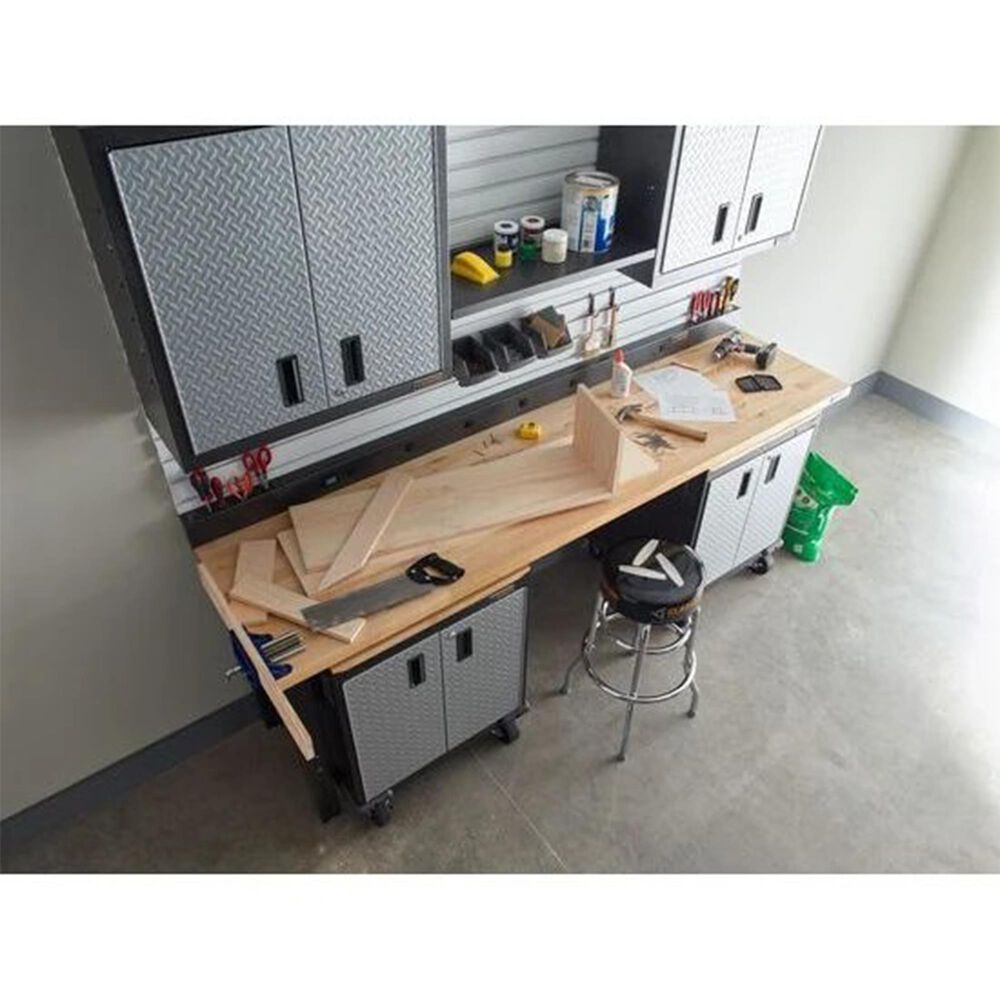 Gladiator 6&#39; Wide 9-Outlet Workbench Powerstrip in Hammered Granite, , large