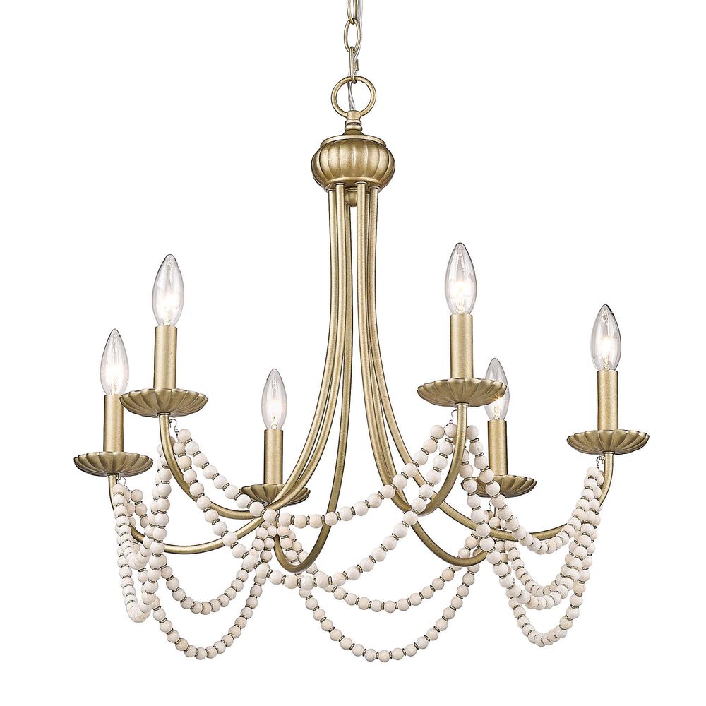 Golden Lighting Serafina 6-Light Chandelier in Golden Aura, , large