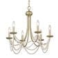 Golden Lighting Serafina 6-Light Chandelier in Golden Aura, , large