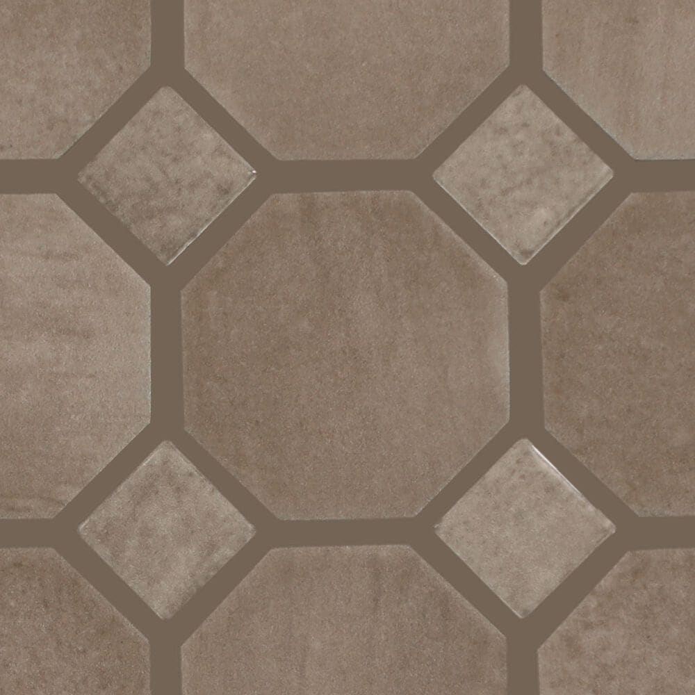 Dal-Tile Relicca Antique 12" x 12" Octagon Dot Ceramic Mosaic Sheet, , large