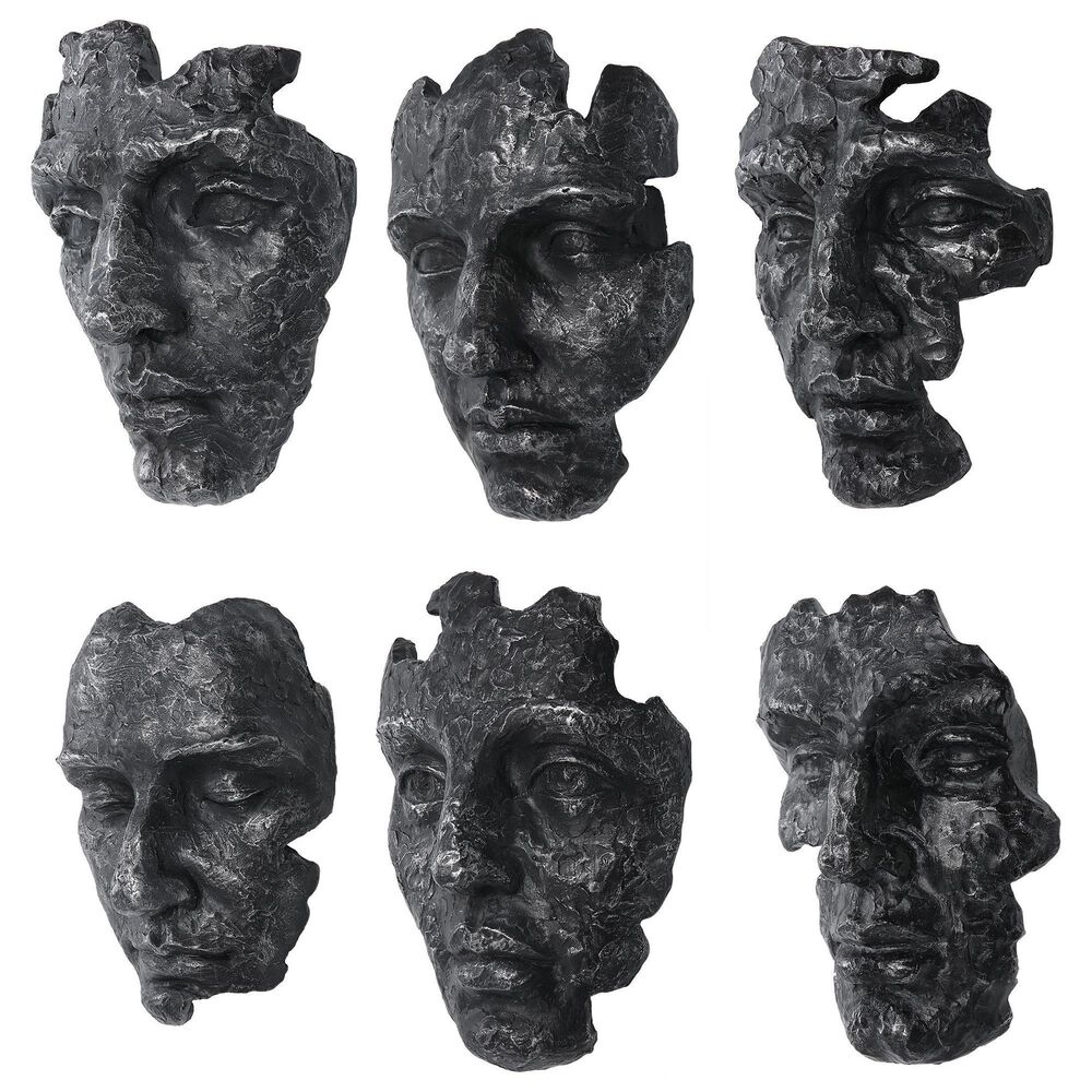 Uttermost Self-Portrait 14&quot; x 10&quot; Wall Decor in Gray &#40;Set of 6&#41;, , large