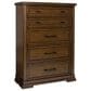 Ashley Taffenbrook 5-Drawer Chest in Medium Brown, , large