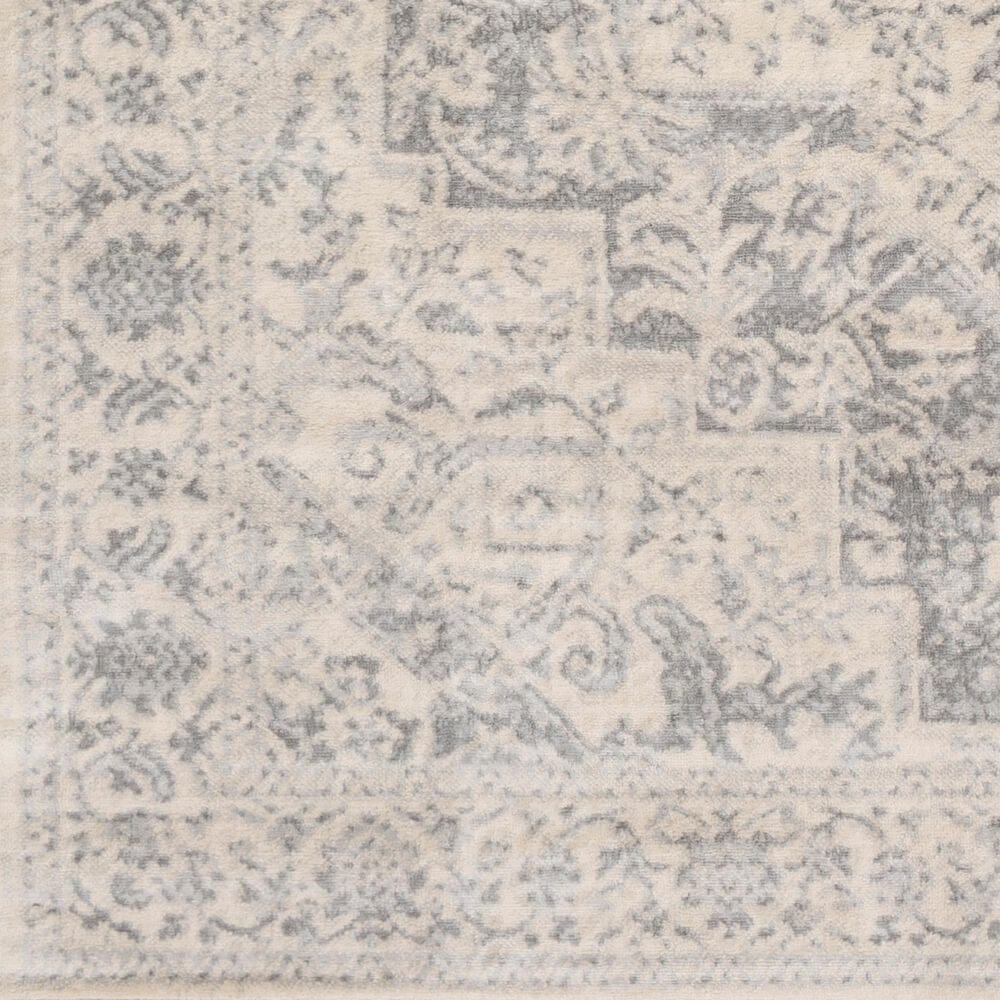 Surya Monaco MOC-2315 4&#39;3&quot; x 6&#39; Silver Gray and Cream Area Rug, , large
