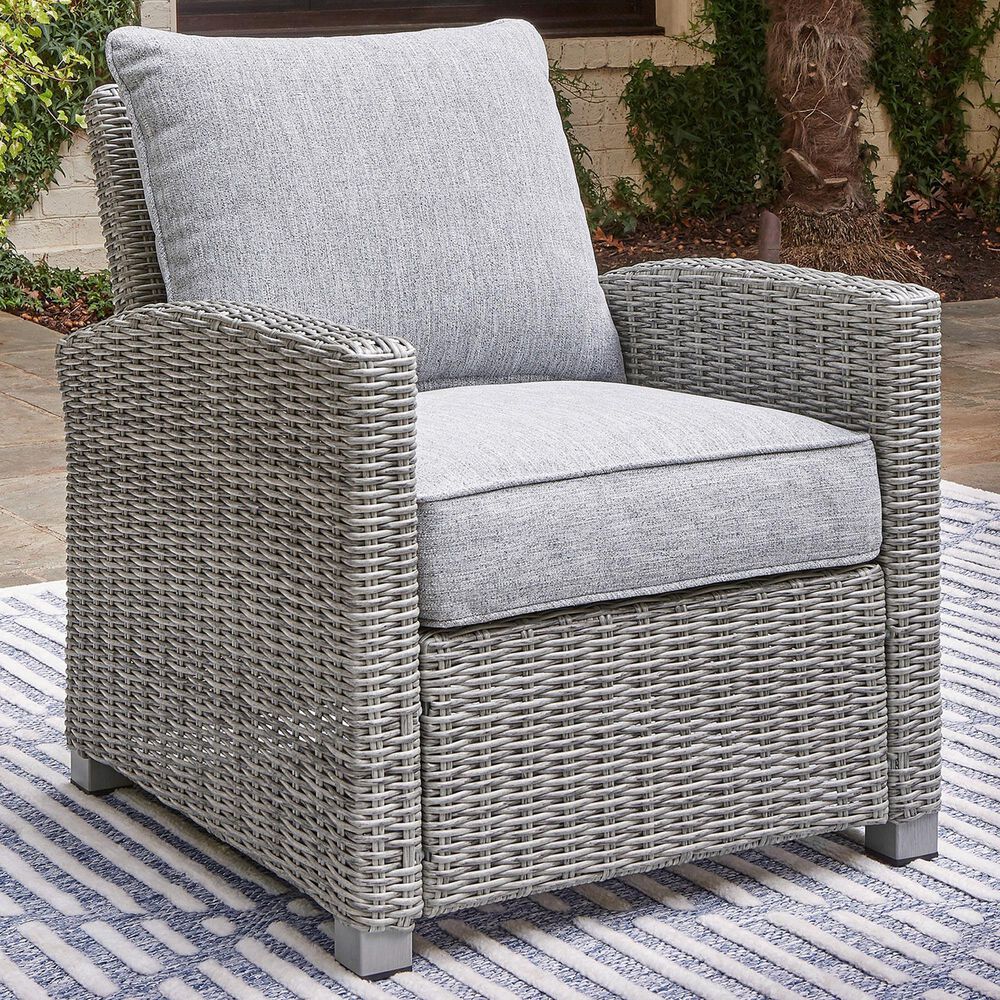 Ashley Naples Beach Patio Lounge Chair in Light Gray, , large