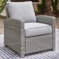 Ashley Naples Beach Patio Lounge Chair in Light Gray, , large