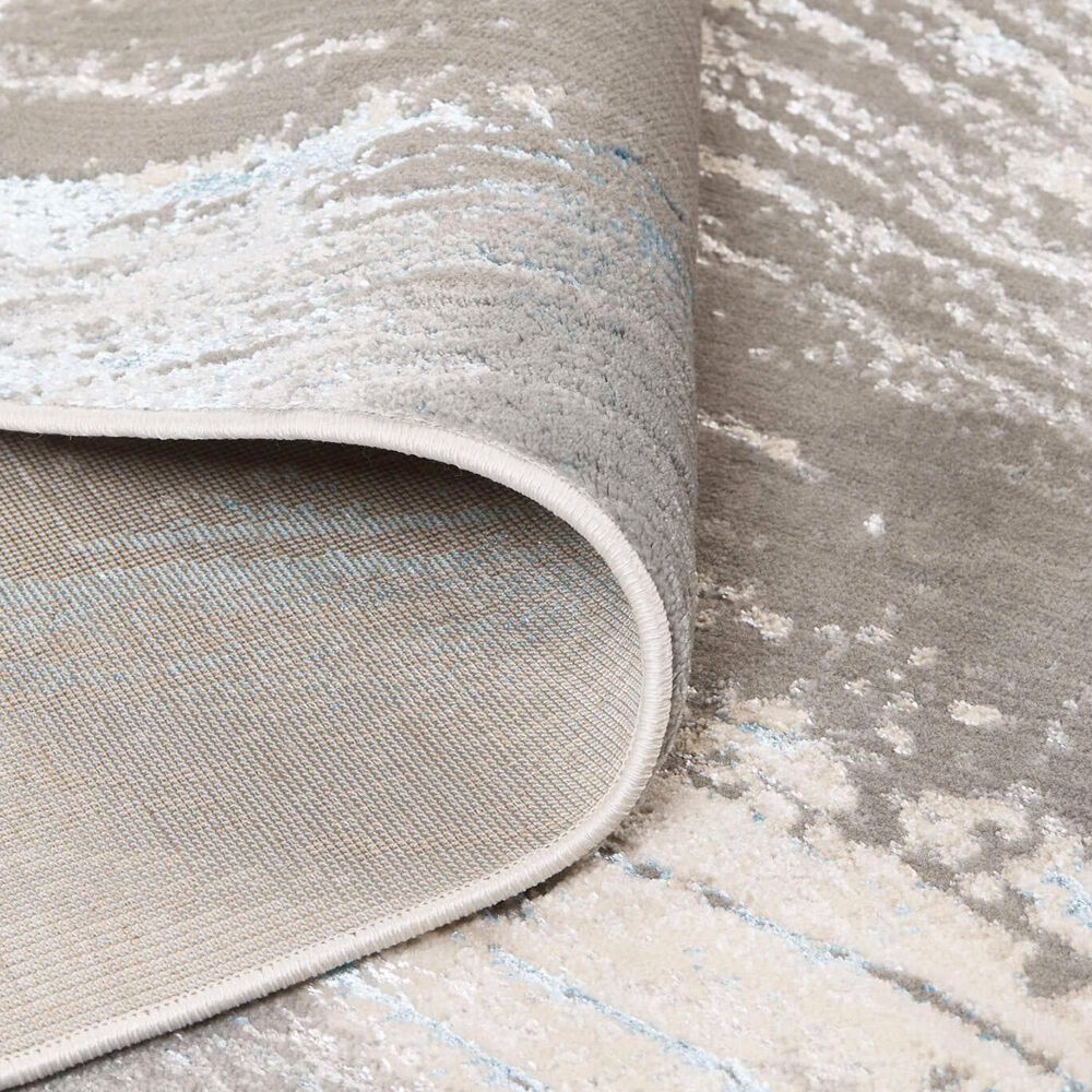 Feizy Azure 6&#39;7&quot; x 9&#39;6&quot; Gray and Silver Area Rug, , large