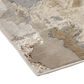 Feizy Aura Gold and Gray 5" x 8" Area Rug, , large