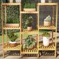 Timberlake Pure Garden 9-Shelf Plant Stand in Natural Wood, , large