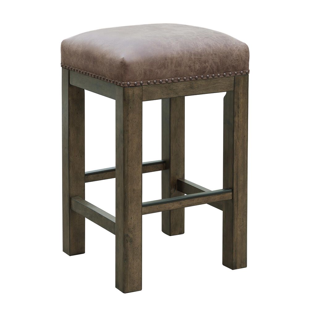 Samuel Lawrence Denman Backless Bar Stool in Brown, , large