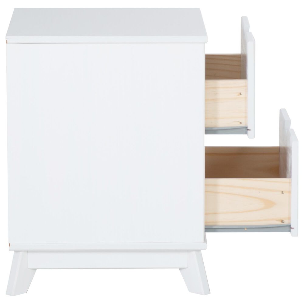 Linon Home Decor Polly 2-Drawer Nightstand in White, , large