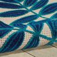 Nourison Aloha Floral 3"6" x 5"6" Navy Indoor/Outdoor Area Rug, , large