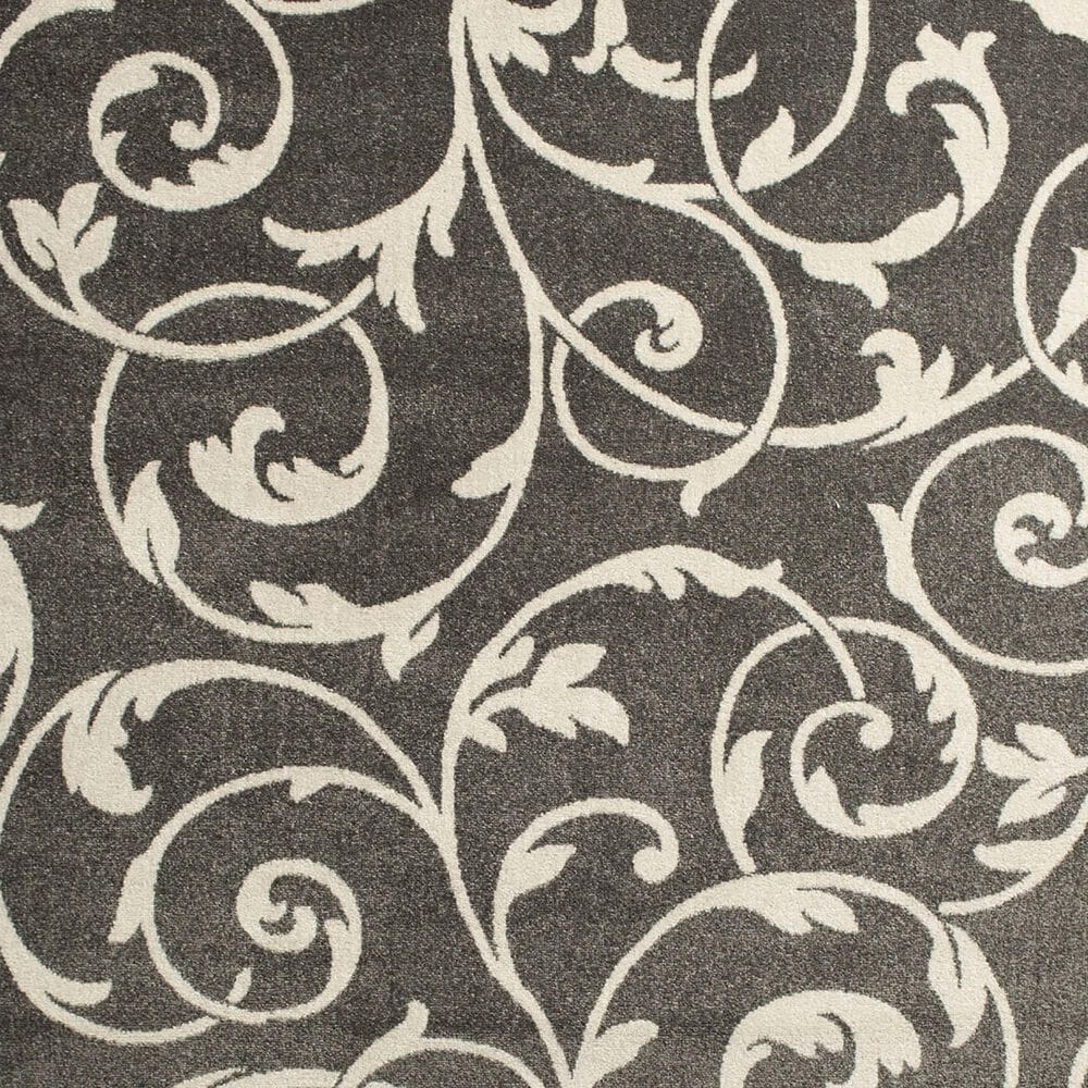 Central Oriental Terrace Tropic Macala 8&#39;8&quot; x 11&#39;10&quot; Stone and Snow Area Rug, , large