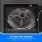 Midea 4.1 Cu. Ft. Top Load Washer and 7 Cu. Ft. Electric Dryer Laundry Pair in Metallic Grey, , large
