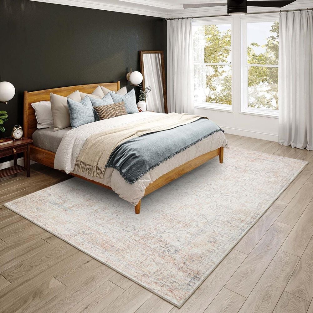 Dalyn Rug Company Jericho Traditional 5&#39; x 7&#39;6&quot; Pearl Indoor/Outdoor Area Rug, , large