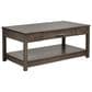 Y & T Woodcraft Avon Urban Coffee Table with Casters in Smoke, , large