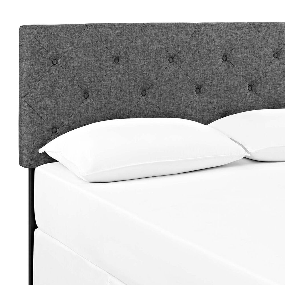 Modway Terisa Upholstered Fabric King Headboard in Gray, , large