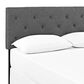 Modway Terisa Upholstered Fabric King Headboard in Gray, , large