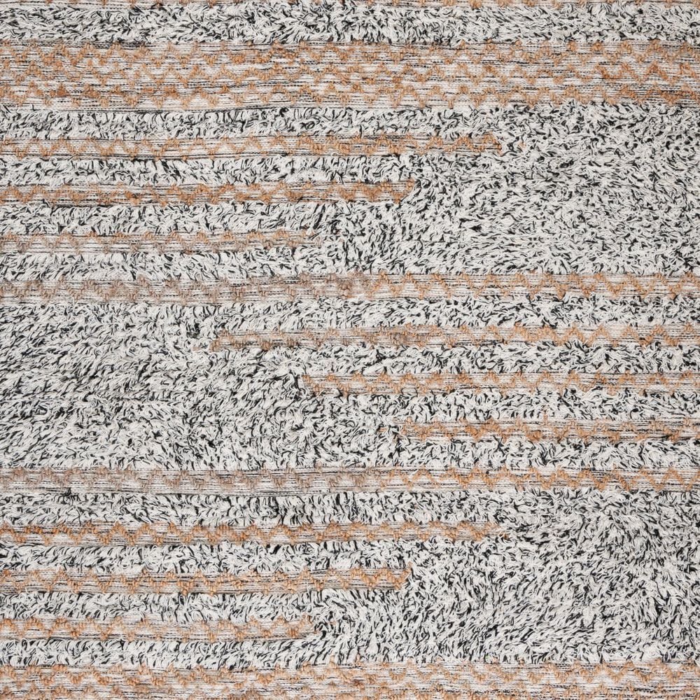 Safavieh Natura NAT720Z 6&#39; Round Ivory and Black Area Rug, , large