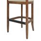 Jennifer Taylor Home Americana 30.5" Bar Stool with Taupe Beige Cushion in Natural, , large