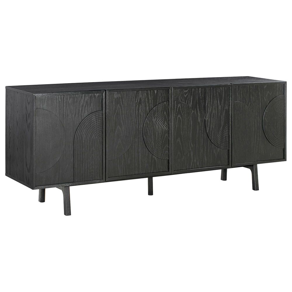 Blue River Holland 4-Door Sideboard in Black Brushed, , large