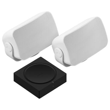 Sonos Outdoor Speaker Pair with Amplifier in White and Black, , large