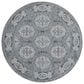 Amer Rugs Alexandria 6"7" Round Steel Blue Area Rug, , large