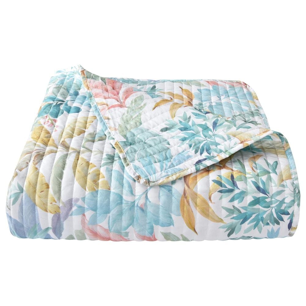 J. Queen New York Bahama 3-Piece Full/Queen Quilt Set in Aqua, , large