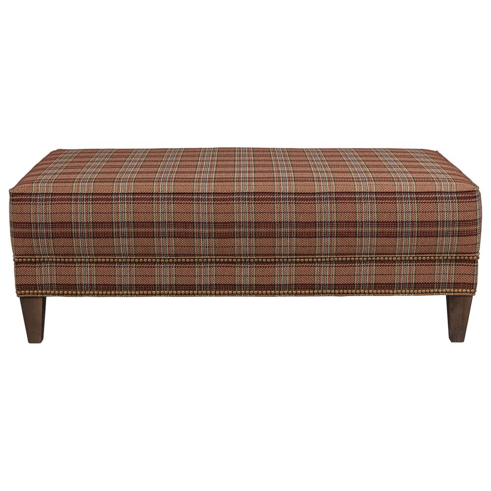 Smith Brothers Oval Ottoman with in Brown, , large