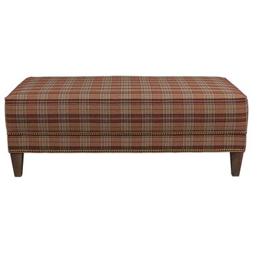 Smith Brothers Oval Ottoman with in Brown, , large
