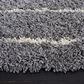 Safavieh Venus Shag VNS604J 6"7" Round Grey and Ivory Area Rug, , large