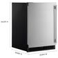 KitchenAid 5.0 Cu. Ft. Undercounter Refrigerator in Black and Stainless Steel, , large
