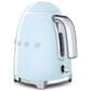Smeg 7-Cup Stainless Steel Retro Style Electric Kettle in Pastel Blue, , large