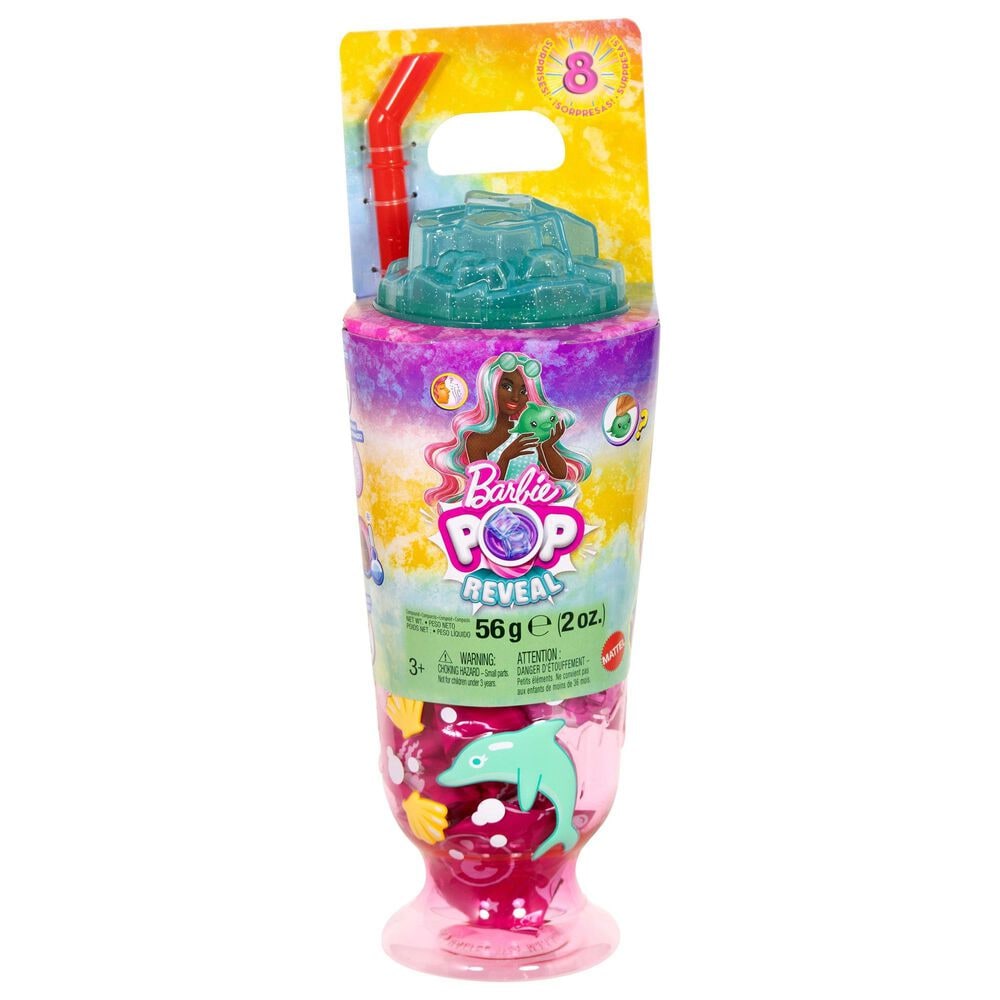 Barbie Pop Reveal Sea Slushy Series Doll in Pink, , large