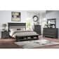 Davis International Prescott 5 Piece King Storage Bedroom Set in Gray Oak, , large