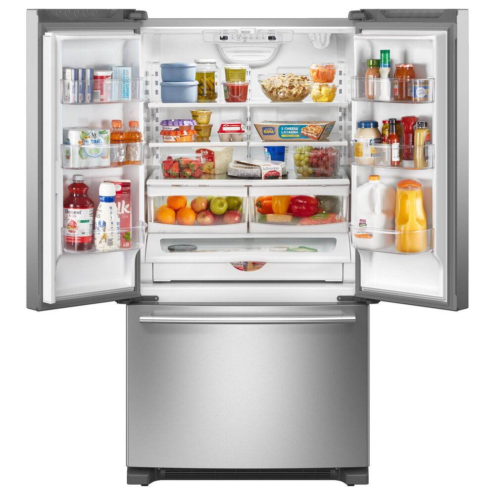 Maytag 25.2 Cu. Ft. French Door Refrigerator in Fingerprint Resistant Stainless Steel, , large