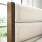 Ashley Marxmore King Upholstered Storage Bed with Two Nightstands in Brown, , large