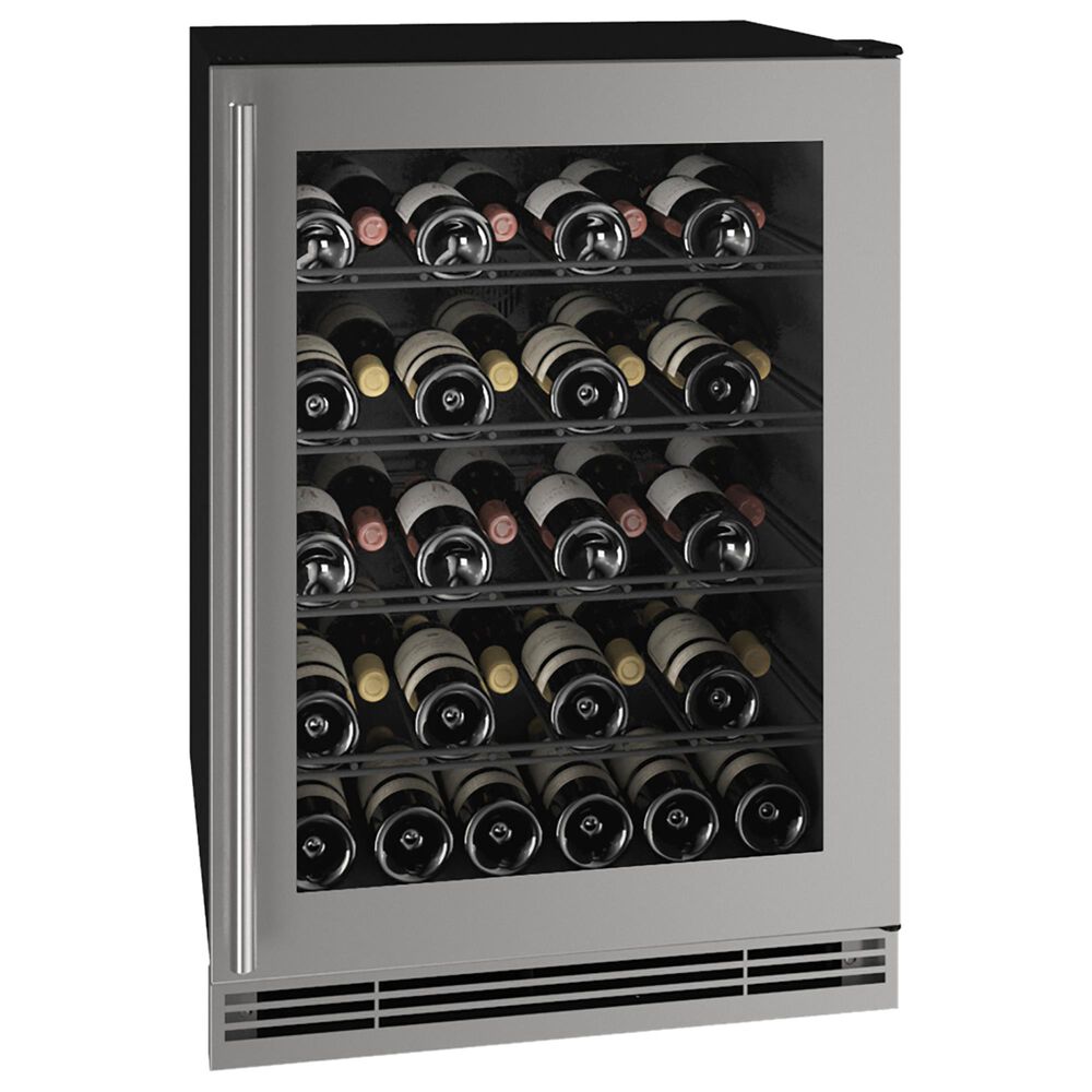 U-Line 5.7 Cu. Ft. Built-in Wine Refrigerator in Stainless Steel, , large