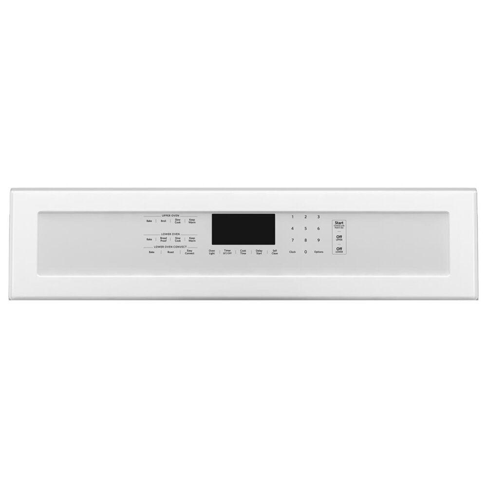 KitchenAid 30&quot; Gas Double Oven Convection Range in White, , large