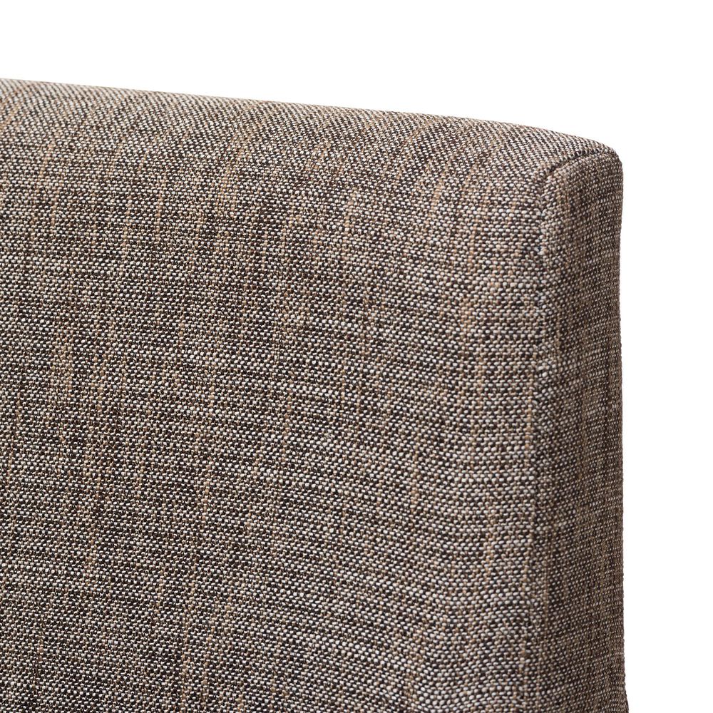 Baxton Studio Nexus Arm Chair with Gravel Cushion in Walnut Brown (Set of 2), , large