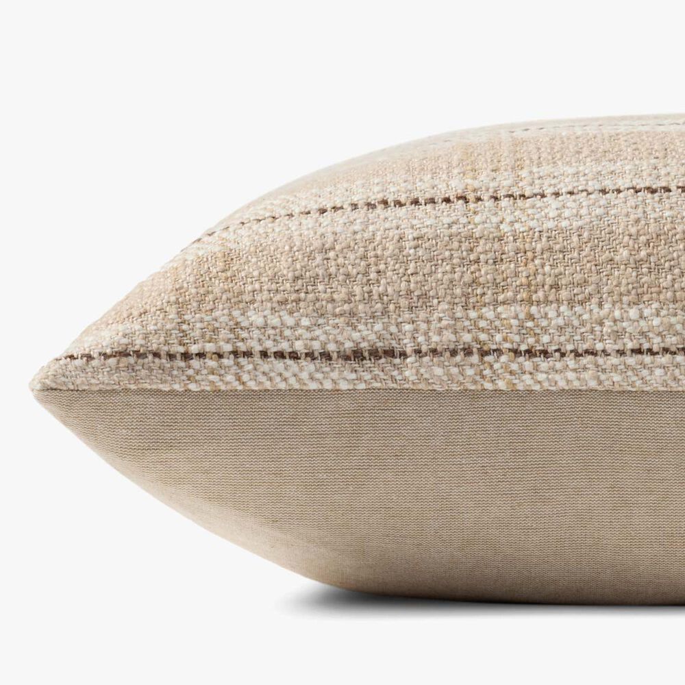 Loloi Stockton 22&quot; Square Throw Pillow in Sand, Beige and Multicolor, , large