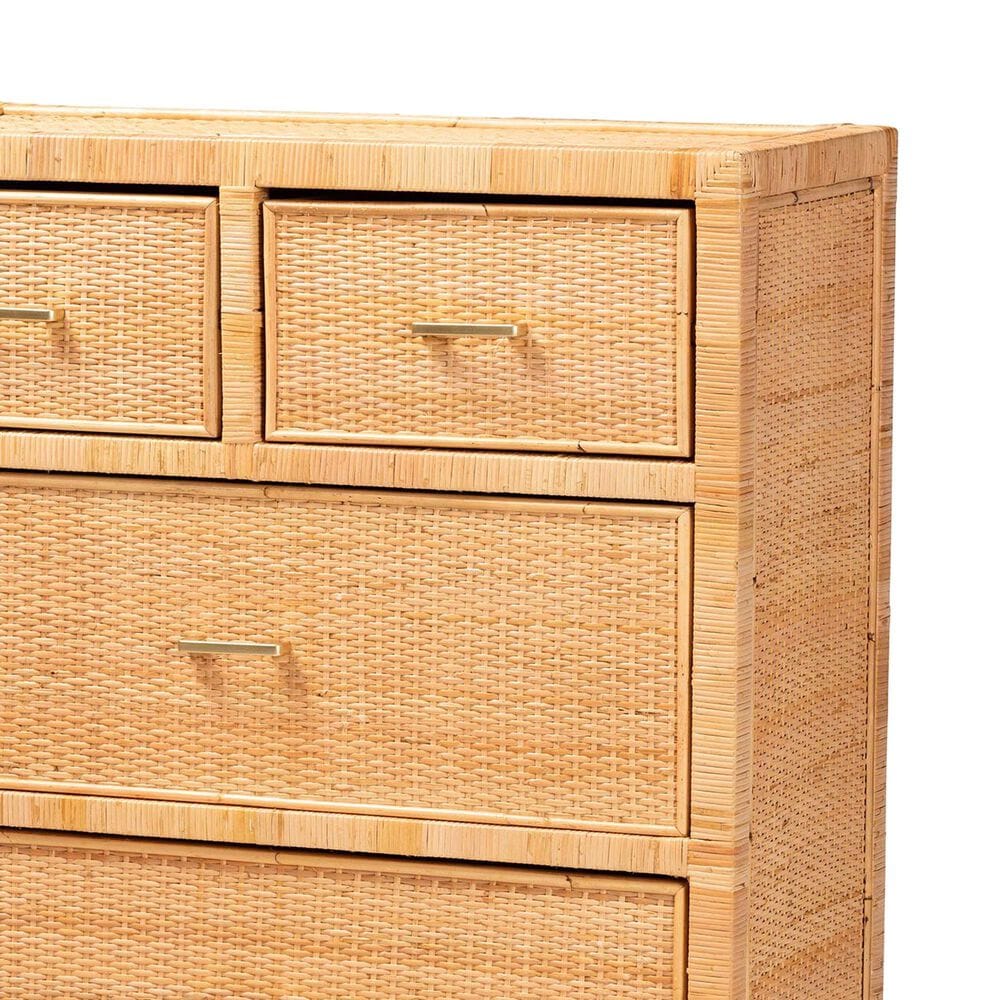 Baxton Studio Vaere 4-Drawer Storage Cabinet in Natural Brown, , large