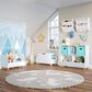 RiverRidge Home Catch-All 5-Cubby Toy Organizer with 2-Aqua Bin in White, , large