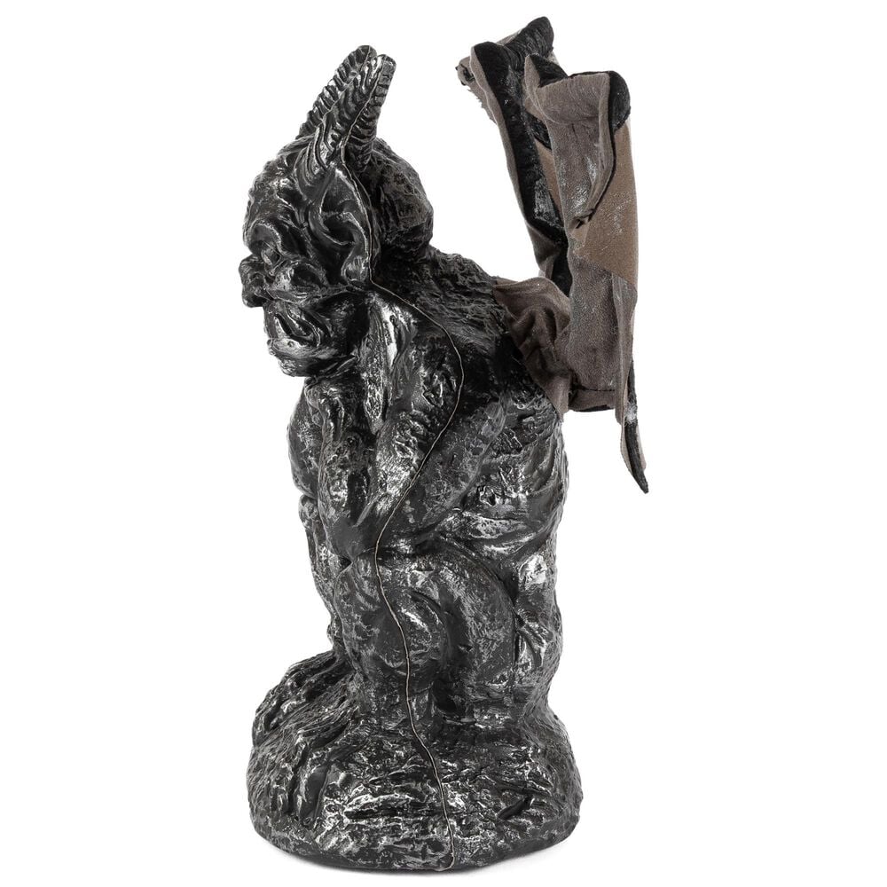 The Gerson Company 12.5&quot;H Battery-Operated Animated Halloween Gargoyle with Sound Sensor in Gray, , large
