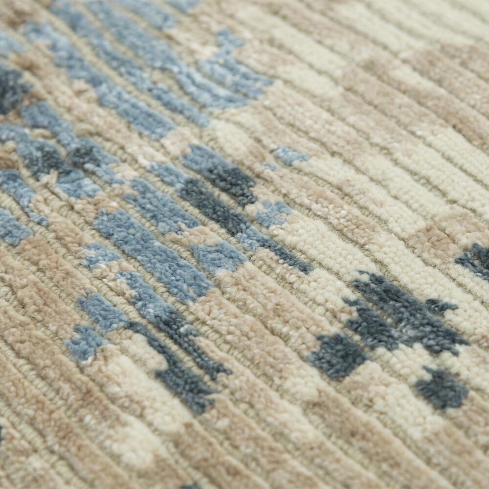 RIZZY Finesse 2' x 3' Beige and Blue Area Rug, , large