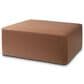Jaxx Fairlie Faux Leather Ottoman in Walnut, , large